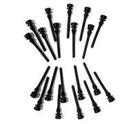 Keallans 20 unidades serías negro PC ventilador tornillo de goma amortiguador de la uña vibración amortiguamiento silicona tornillo Pin Pin remache