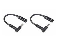 KEALLANS 2X Cable Adaptador USB Tipo C A HP4506 Macho 90 ° Enchufe 4.5X3.0 mm Convertidor de corriente CC con chip sensor PD para ordenador portátil