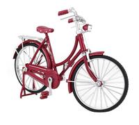 KEALLANS 2X Mini 1:10 Modelo de Aleación Bicicleta Diecast Metal Dedo Bicicleta de Montaña Retro Bicicleta Adulto Coleccionable Juguete para Niños, Estilo 2 Rojo