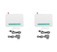 KEALLANS 2X Terminal Inalámbrico Fijo de Cuatro Bandas gsm Tarjeta SIM Línea Telefónica Marcador de Llamadas de Escritorio GSM850 / 900/1800 / 1900MHZ Enchufe de la UE