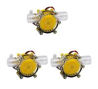 KEALLANS 3X Bomba de flujo de agua 10W Mini generador Hydro conversión hidráulica de flujo de turbina 12V