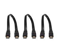 KEALLANS 3X - Cable corto macho con conector macho Full HD para audio vídeo HDTV TV