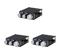 KEALLANS 3X Placa Amplificadora de Subwoofer de Potencia de 100 W + 100 W Bluetooth 5,0, Amplificador de Ecualizador Estéreo de Audio para El Hogar de Clase D de 2,1 Canales XY-T100L