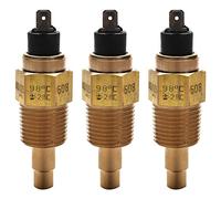 KEALLANS 3X Sensor de Temperatura del Agua Sensor de Temperatura Del Motor 1/2 Npt 21mm para Grupo Electrógeno