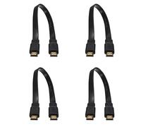 KEALLANS 4X - Cable corto macho con conector macho Full HD para audio vídeo HDTV TV