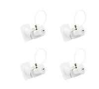 KEALLANS 4X Restrictores de Ventana de Seguridad para Bebés con Cable de Bloqueo de Seguridad, No Se Requieren Tornillos para Evitar Daños Y Proteger la Seguridad de Hijos,