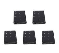 KEALLANS 5X 44PIN MSATA A 2.5 Pulgadas IDE HDD SSD MSATA A Pata Adaptador Tarjeta Convertidor con Estuche
