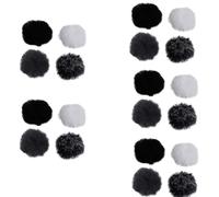 KEALLANS 5X Universal Lavalier Micrófono Furry Parabrisas Fur Windshield Wind Muff Soft para Lapel Lavalier Mic 5mm