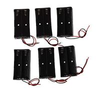 KEALLANS 6 Pcs Negro Plastico 2 x3.7V 18650 Tipo Bateria Soporte Caja Caso
