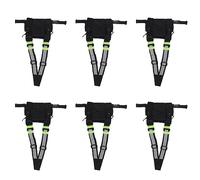 KEALLANS 6X Radio Bolsillo de Bolsillo Arnes de Pecho Cofre Chaleco Maleta 2 Vias Radio Walkie Talkie Adecuado para UV-5R Negro + Verde