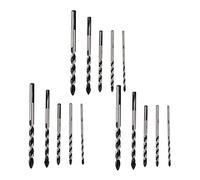 KEALLANS - Brocas de metal duro multimaterial de 15 piezas para azulejos de cerámica, hormigón, ladrillos, vidrio, albañilería de plástico y madera (3 mm 4 mm 5 mm 6 mm 8 mm)