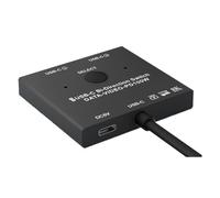 Keallans - Conmutador KVM USB C bidireccional 8K Cable distribuidor USB 3.1 Tipo-C para vídeo 8K a 30Hz 4K a 120Hz PD 100W 10Gb/S