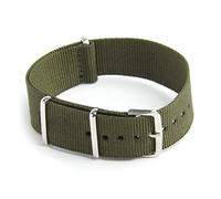 KEALLANS Correa de reloj de nylon lona varios G10 color: verde ejército : 18 mm, 18 mm