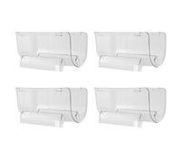 KEALLANS - Juego de 4 serías refrigerador para vino, organizador de de agua de plástico, apilable transparente, para organizador de de agua para refrigerador