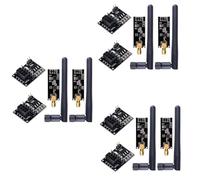 KEALLANS MóDulo Transceptor 6 Piezas NRF24L01 + PA + con Antena SMA 2,4 GHz 1100M + MóDulo InaláMbrico NRF24L01 para