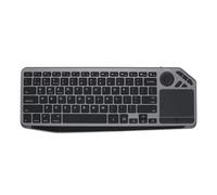 KEALLANS Teclado Inalámbrico Bluetooth con Panel Táctil, Retroiluminado en 7 Colores, Teclado con Panel Táctil Recargable de 2,4 G para Smart TV