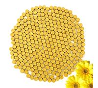 KEAL'S Kit de 230 Perlas de Cera de Sellado Octagonales | Cuentas de lacre para sello | Para Sellar Invitaciones, Cartas, Sobres, Regalos y Envoltorios| Color Oro