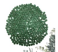 KEAL'S Kit de 230 Perlas de Cera para Sellado Octagonales Cuentas de Lacre para Sellos para Invitaciones Cartas Sobres Regalos y Envoltorios, Color Verde Esmeralda
