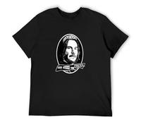 Keanu Reeves God Save The King Camiseta de manga corta para hombre, color negro, Negro , S