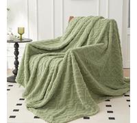 KEAYOO Manta para sofá de microfibra suave de ensueño, versátil y de fácil cuidado, ideal como manta para sofá y cama, buenos regalos (verde, 150 x 200 cm)