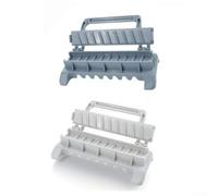 Kebab Maker - Juego de 2 brochetas portátiles para carne y verduras, herramienta manual de parrilla para camping, picnic, jardín, fiesta, color gris
