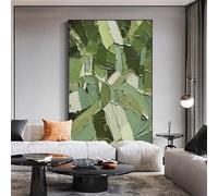 KEBIA 1 pieza de mural verde abstracto carteles nórdicos e impresiones lienzo pintura arte de la pared imagen para la decoración del dormitorio de la sala de estar 40x60 cm sin marco