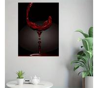 KEBIA 1 pieza impresiones en lienzo modernas carteles en lienzo copa de vino tinto arte de la pared pintura oficina decoración de la pared mural decoración del hogar 80x110cm sin marco