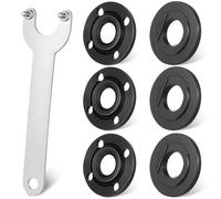 kebitedamai Llave Amoladora, 140mmLlave de ángulo de Brida mit 6 Tuercas de Amoladora Angular Bridas de Metal Interior y Exterior, Llave de Amoladoras Angulares Autoblocantes