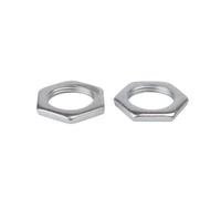 KEBLIN Tuerca Fina de Acero al Carbono, Tuerca Plana Hexagonal pequeña, Tuerca Ultrafina de Diente Fino M6M8M9M10M12M14M16M18 M20 M22 M24 M27 M30 Gb808(M16-1.5-3mm(10PCS))