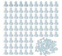 Keboyoe 200 Piezas Parachoques de Mesa de Vidrio con Vástago Topes Transparente para Muebles Amortiguación de Ruido para Cajones Topes de Mesa de Vidrio Almohadilla Transparente,5mm