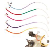 Keboyoe 5 Piezas Juguete Cuerda para Gato Cuerda para Masticar Gato Cuerda para Morder con Hierba Juguete Interactivos para Gatos