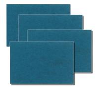 KECKU Tischset 4-Teilig kela Juego de 4 manteles Individuales Alia, 45 x 30 x 0,4 cm, Fieltro Lavable, Color Azul, petróleo, 4