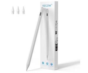 KECOW Lápiz para iPad 2018-2026, Rechazo de Palma y Precisión de Píxel | Apple Pencil con iPad 6/7/8/9/10/11 A16,Pro M5/M4/11/12.9/13",Air 3/4/5/M2/M3/M4,Mini 5/6/7 A17 Pro