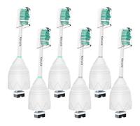 Kecura Cabezales de cepillo de repuesto compatibles con Philips Sonicare: cabezales de cepillo de dientes serie e-HX7022/66 se adapta a mangos de cepillo eléctrico Essence & CleanCare, paquete de 6