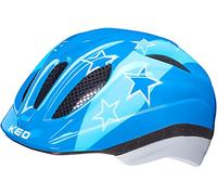 KED Helmets Meggy II Casco Bicicleta/E-Bike/Bicicleta de montaña/VTC Juventud Unisex, Blue Stars, 46-51 (S)