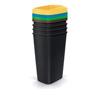 KEDEN Juego de 4 cubos de reciclaje de 45L cada