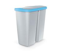 KEDEN Poubelle avec 2 couvercles indépendants de 45L