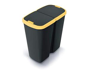 KEDEN Poubelle avec 2 couvercles indépendants de 50L
