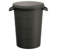 Keden smooth cubo de basura papelera de reciclaje 80 litros color negr