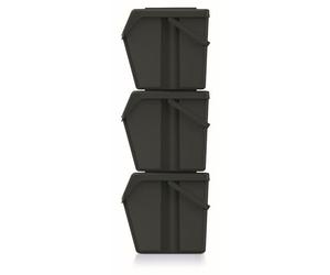 Keden SORTI BOX Juego de Cubos de Reciclaje Apilables (3, 25L)