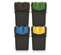 Keden SORTI BOX Juego de Cubos de Reciclaje Apilables (4, 25L)