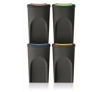 Keden Sortibox Juego de Cubos de Reciclaje Apilables (4, 35L)