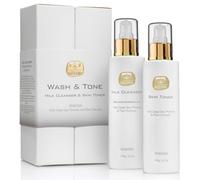 KEDMA - Dúo Limpieza Facial con Leche Desmaquillante & Tónico - 2x180ml | El dúo de leche limpiadora y tónico elimina maquillaje y residuos y prepara la piel para la rutina diaria.