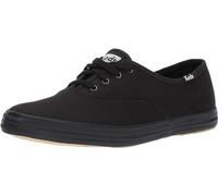 Keds Champion Canvas Lace Up, Zapatillas Mujer, Negro Lino, 40 EU Estrecho