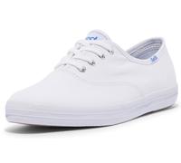 Keds Champion Canvas Lace Up, Zapatillas Mujer, White, 45 EU Ancho