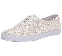 Keds Champion Glitter Zapatillas con Cordones para Mujer, Blanco, 8.5