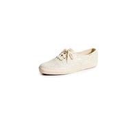 Keds Champion Glitter Zapatillas con Cordones para Mujer, Crema, 10