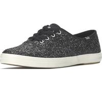 Keds Champion Glitter Zapatillas con Cordones para Mujer, Negro -, 8