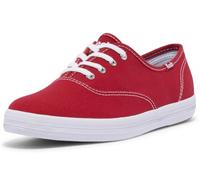 Keds Champion Original, Zapatillas Deportivas. Mujer, Rojo (Red Canvas), 37 EU X-Ancho