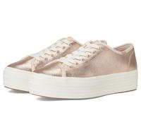 Keds Tenis de piel Triple Up para mujer, rosa dorado cuero metálico, 37.5 EU